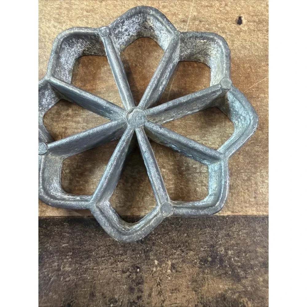Scandinavian Rosette & Timbale Iron Pastry Mold Set 7 Pieces Total Vintage *Read